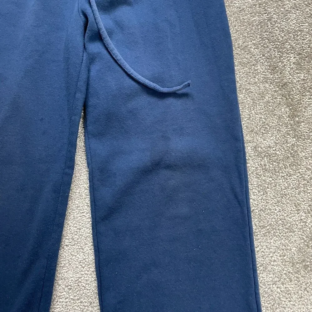 Blair Sweatpants Womens Medium Blue 26x28 Straight Leg Soft Elastic Waist Ladies